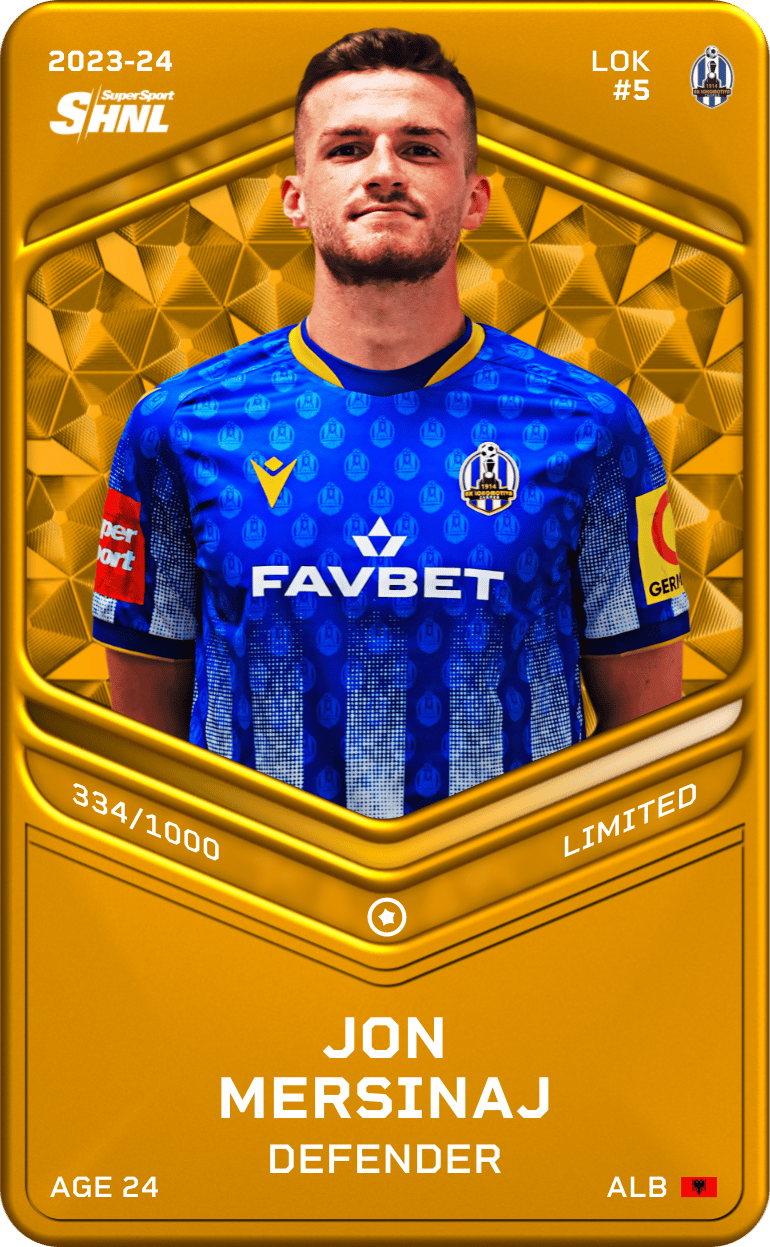 Jon Mersinaj 2023-24 • Limited 334/1000