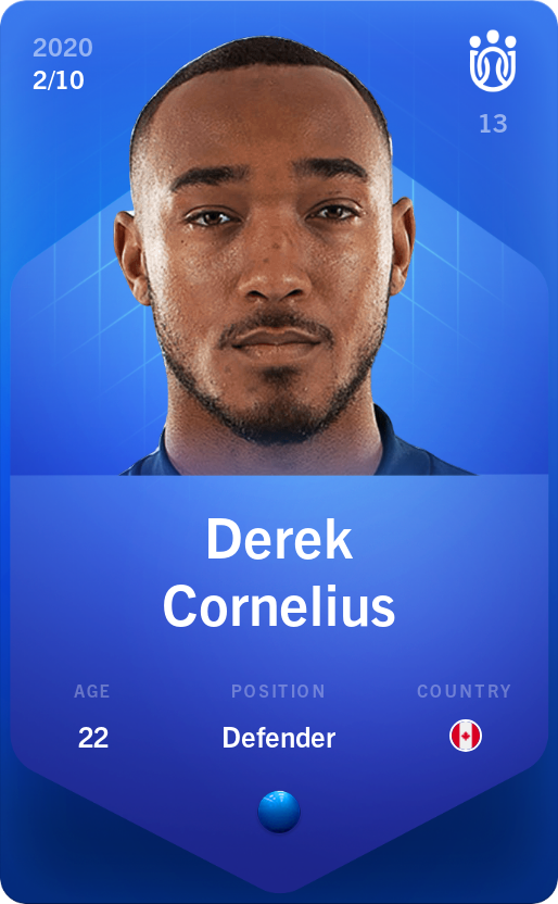 Sorare - Sorare Official - Derek Cornelius 2020-21 • Super Rare 2/10 - NFT # 39180998447989474938048389331565217703271786877583303725265620727554554882098