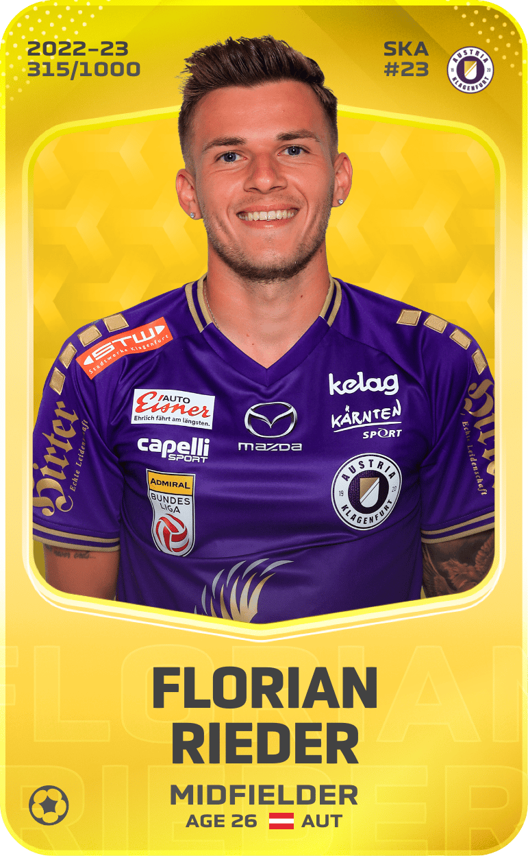 Florian Rieder 2022-23 • Limited 315/1000