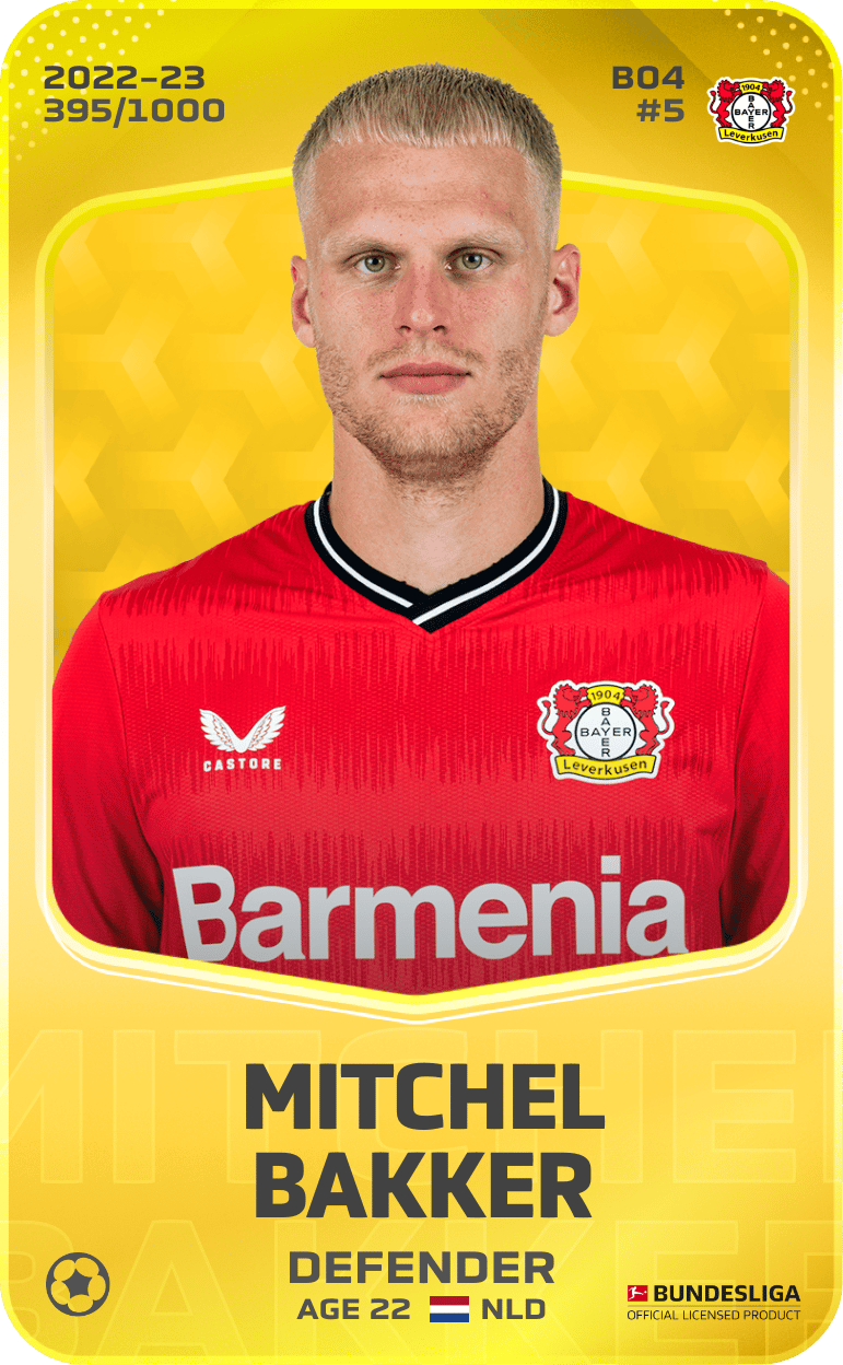 Mitchel Bakker 2022-23 • Limited 395/1000