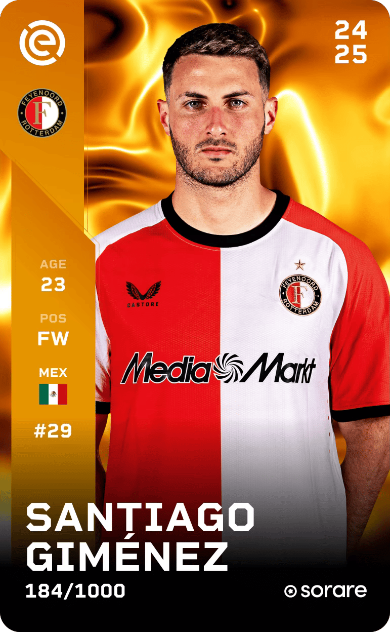 Santiago Giménez 2024-25 • Limited 184/1000