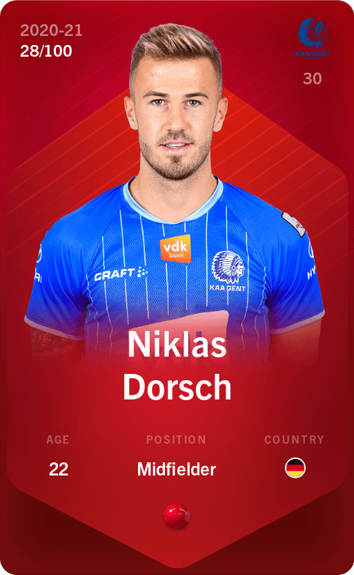 Niklas Dorsch 2020 21 Rare 28 100