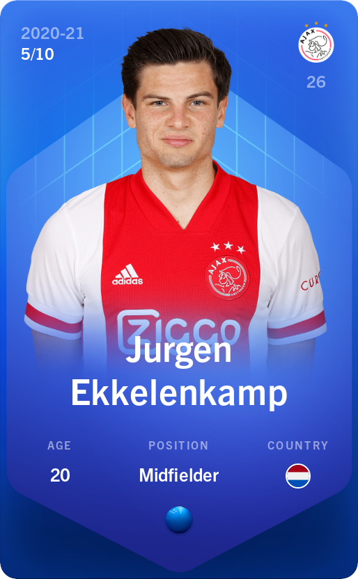 Sorare - Sorare Official - Jurgen Ekkelenkamp 2020-21 • Super Rare 5/10 - NFT # 88359949656877783349973648278873857603436830630747794779531173675787682125421