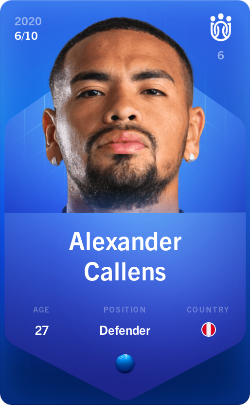 Sorare - Sorare Official - Alexander Callens 2020-21 • Super Rare 6/10 - NFT # 40367440501538527520420223513658570249389946414223261218341033059821828588621
