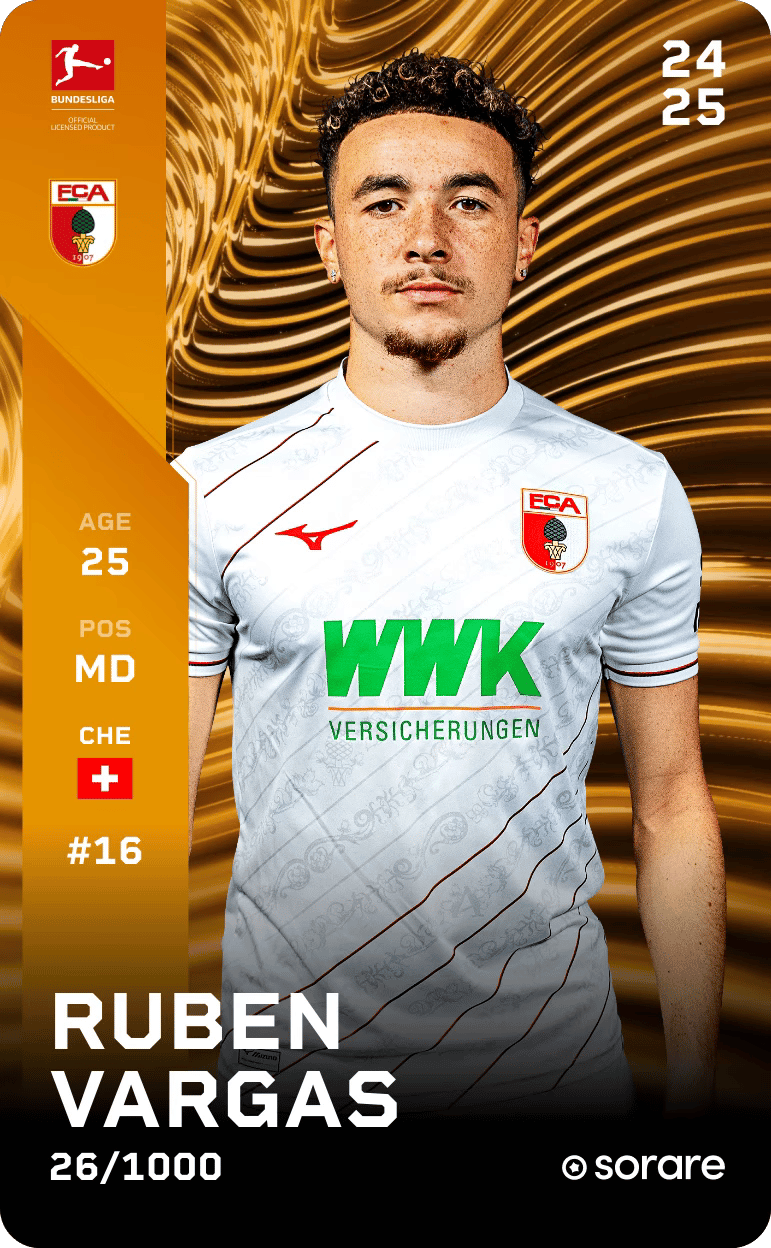 Ruben Vargas 2024-25 • Limited 26/1000