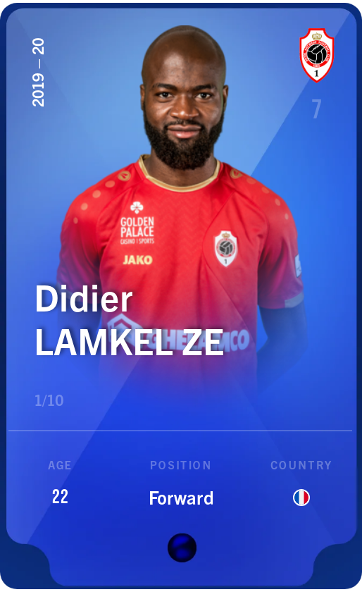 Sorare - Sorare Official - Didier Lamkel Ze 2019-20 • Super Rare 1/10 - NFT # 54999048302895910382641767727692209234301425625510172859927379915644224854291