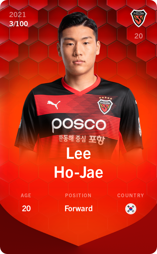 Sorare - Sorare Official - Lee Ho-Jae 2021-22 • Rare 3/100 - NFT # 106412810133283301146944777217915803164200182121837277380610120087072499239467