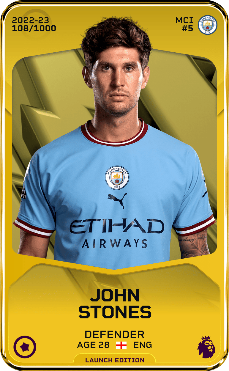 John Stones 2022-23 • Limited 108/1000