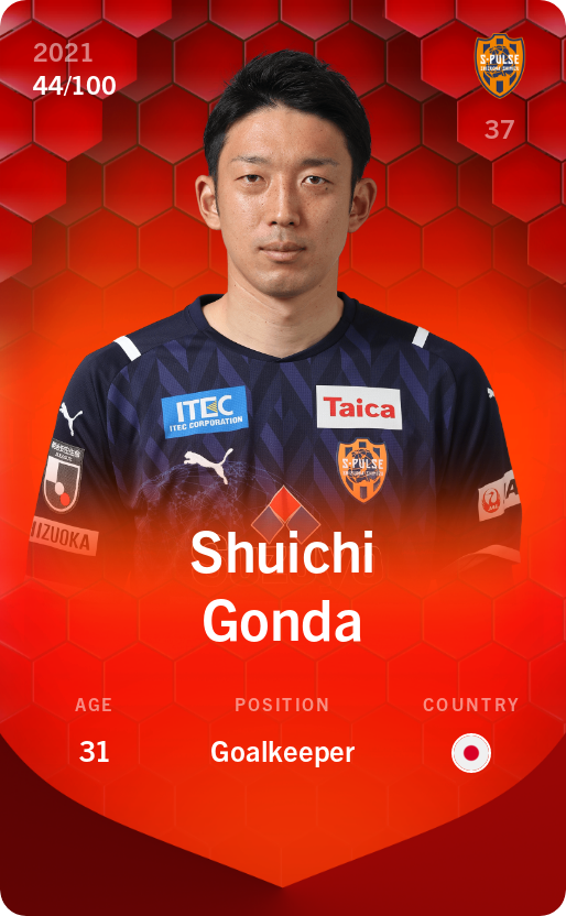 Sorare - Sorare Official - Shuichi Gonda 2021-22 • Rare 44/100 - NFT # 50472084708017204011069587640833059663044302379759609112300082906217275099517