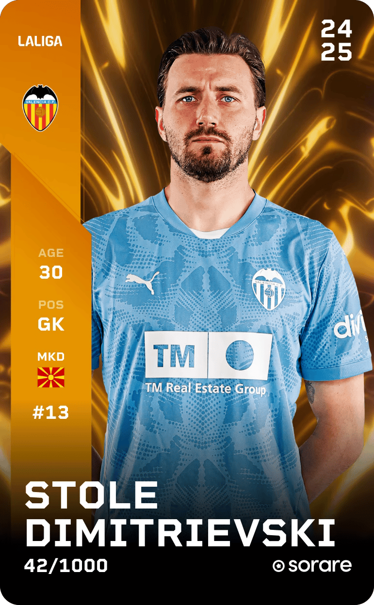 Stole Dimitrievski 2024-25 • Limited 42/1000