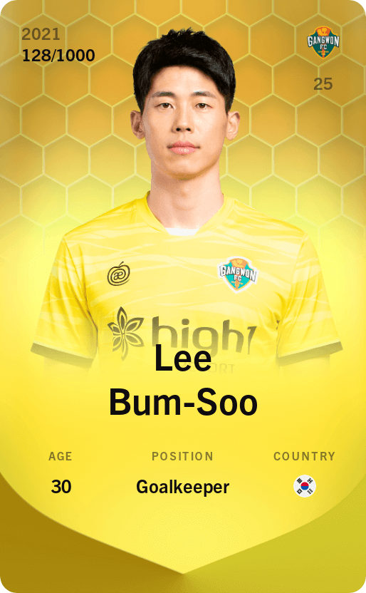 Lee Bum-Soo 2021-22 • Limited 128/1000