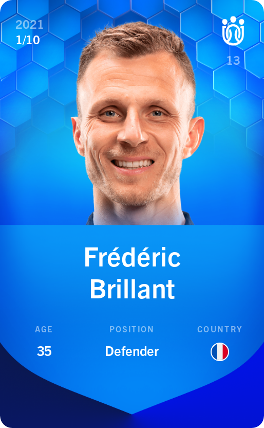 Sorare - Sorare Official - Frédéric Brillant 2021-22 • Super Rare 1/10 - NFT # 46943168471638897518745223254635995201508077417453722009275014611823166452967