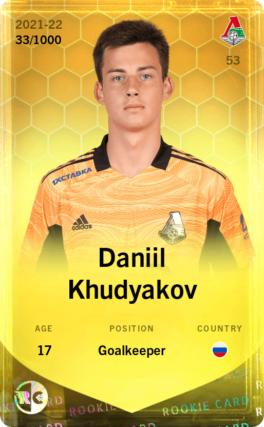 Daniil Khudyakov 2021-22 • Limited 33/1000