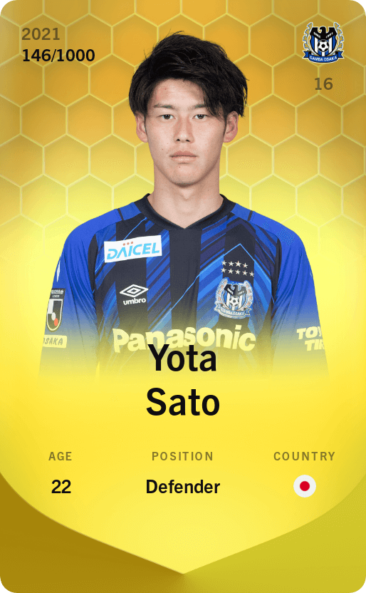 Yota Sato 2021-22 • Limited 146/1000