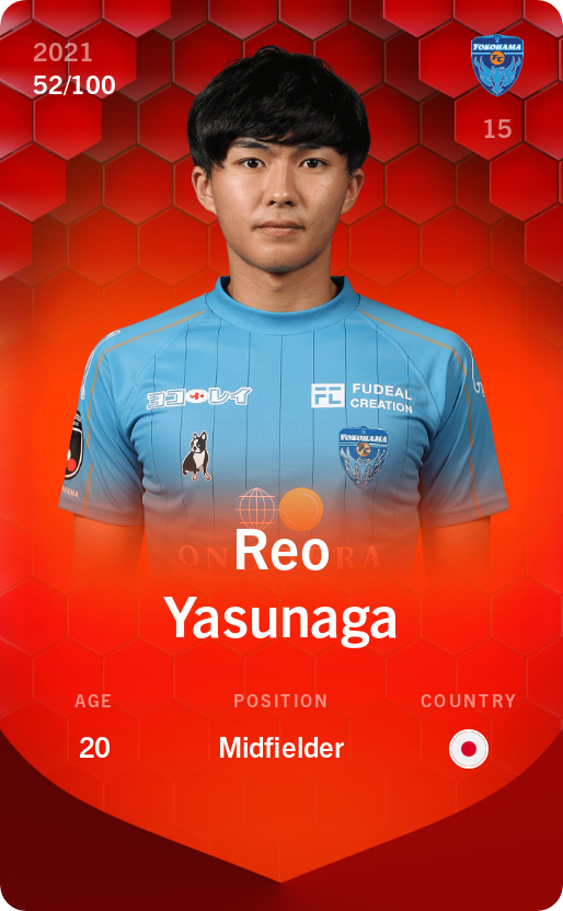 Sorare - Sorare Official - Reo Yasunaga 2021-22 • Rare 52/100 - NFT # 51066282912047208683937327041772302249102648309284019687612478452873006586071