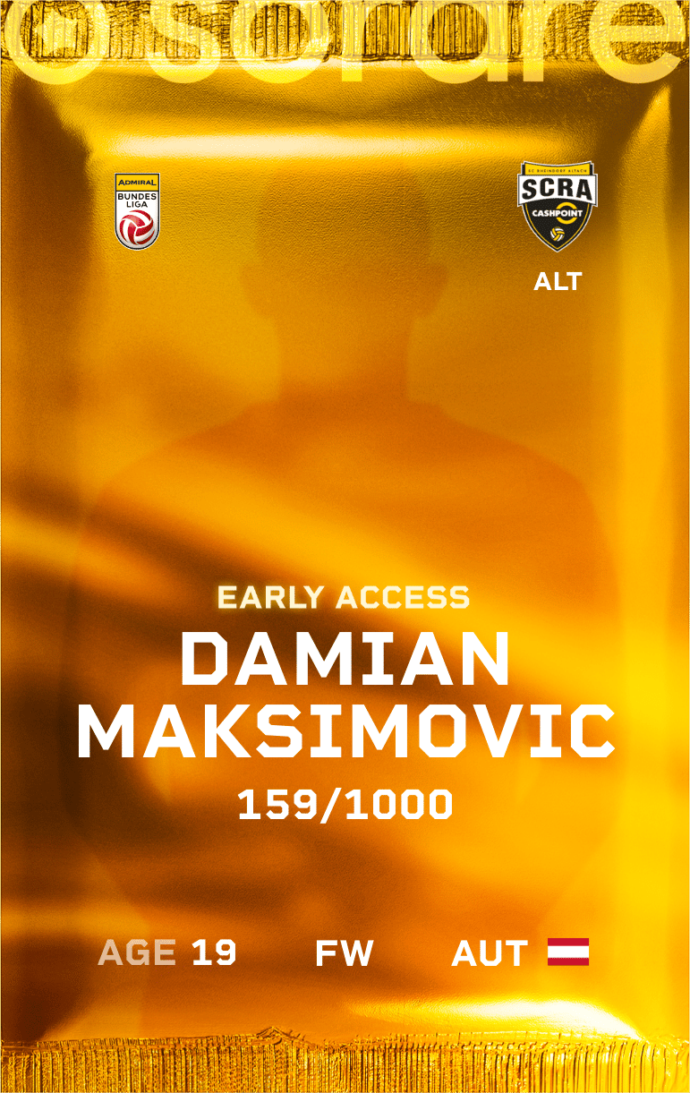 Damian Maksimovic 2024-25 • Limited 159/1000