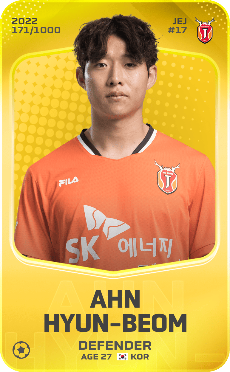 Ahn Hyun-Beom 2022-23 • Limited 171/1000