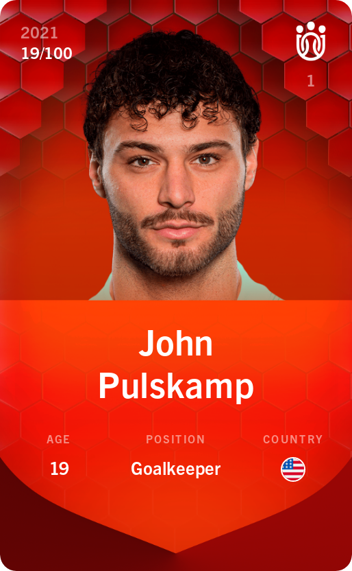 Sorare - Sorare Official - John Pulskamp 2021-22 • Rare 19/100 - NFT # 108923397447954770572942151193818335402966729219608258520679152234447124716737
