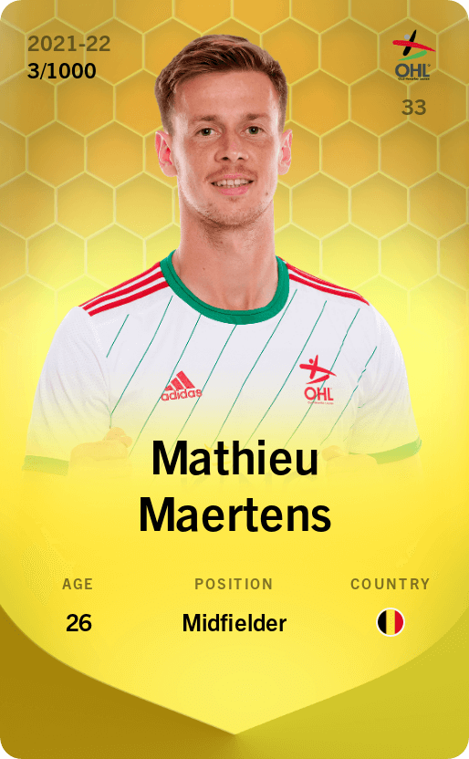 Mathieu Maertens 2021-22 • Limited 3/1000
