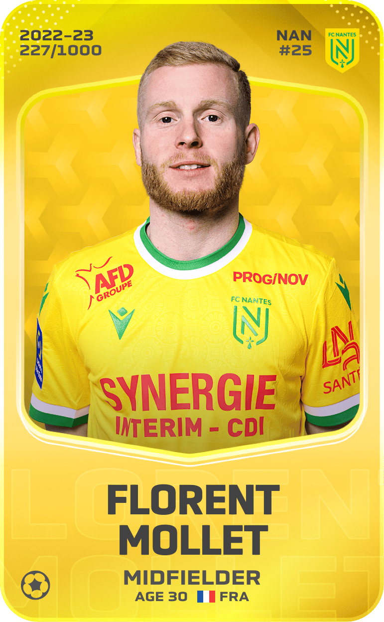 Florent Mollet 2022-23 • Limited 227/1000