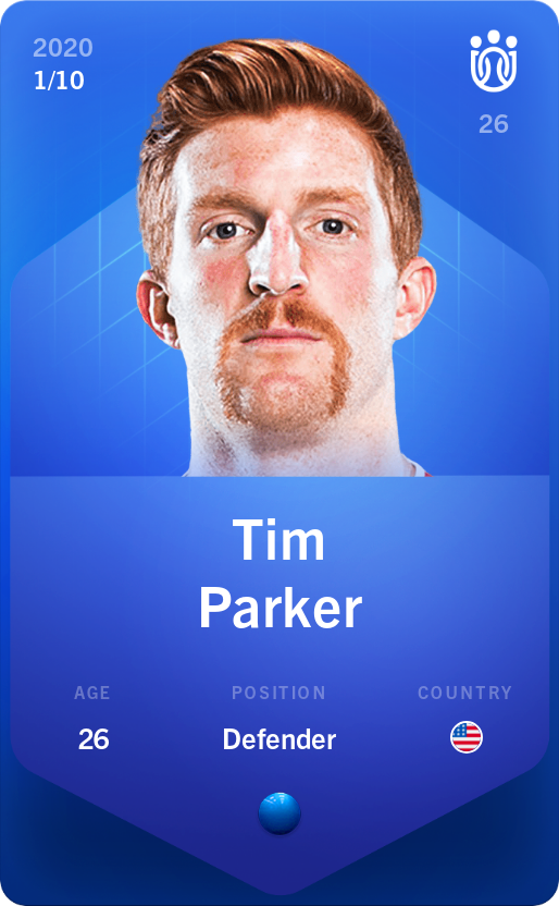 Sorare - Sorare Official - Tim Parker 2020-21 • Super Rare 1/10 - NFT # 62746486897449840790008141716608676609381114373738237950520539157557290556023