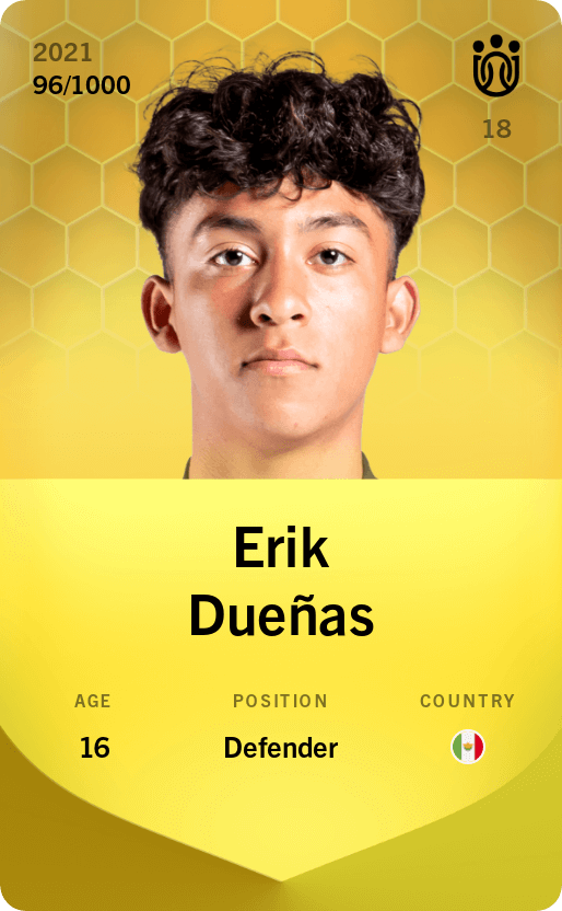 Erik Dueñas 2021-22 • Limited 96/1000