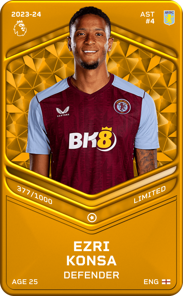 Ezri Konsa 2023-24 • Limited 377/1000