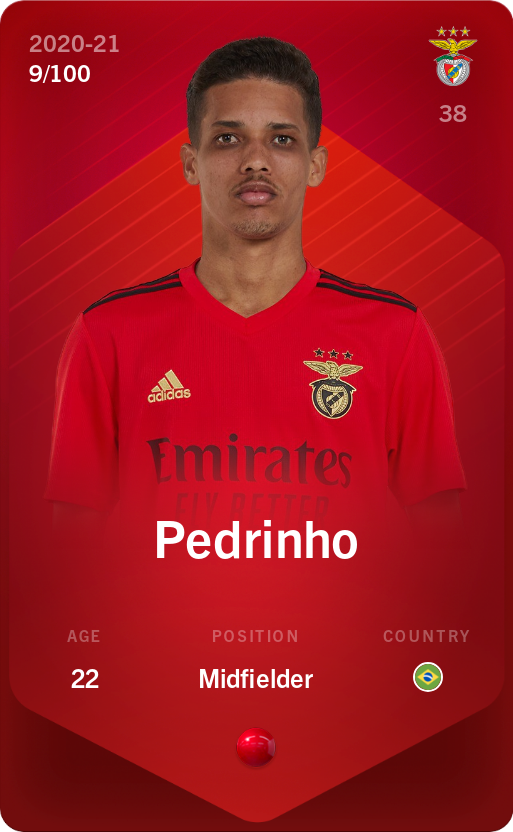 Sorare - Sorare Official - Pedrinho 2020-21 • Rare 9/100 - NFT # 51108214896121308052954981668497156898508885146299541355448021731200108825853