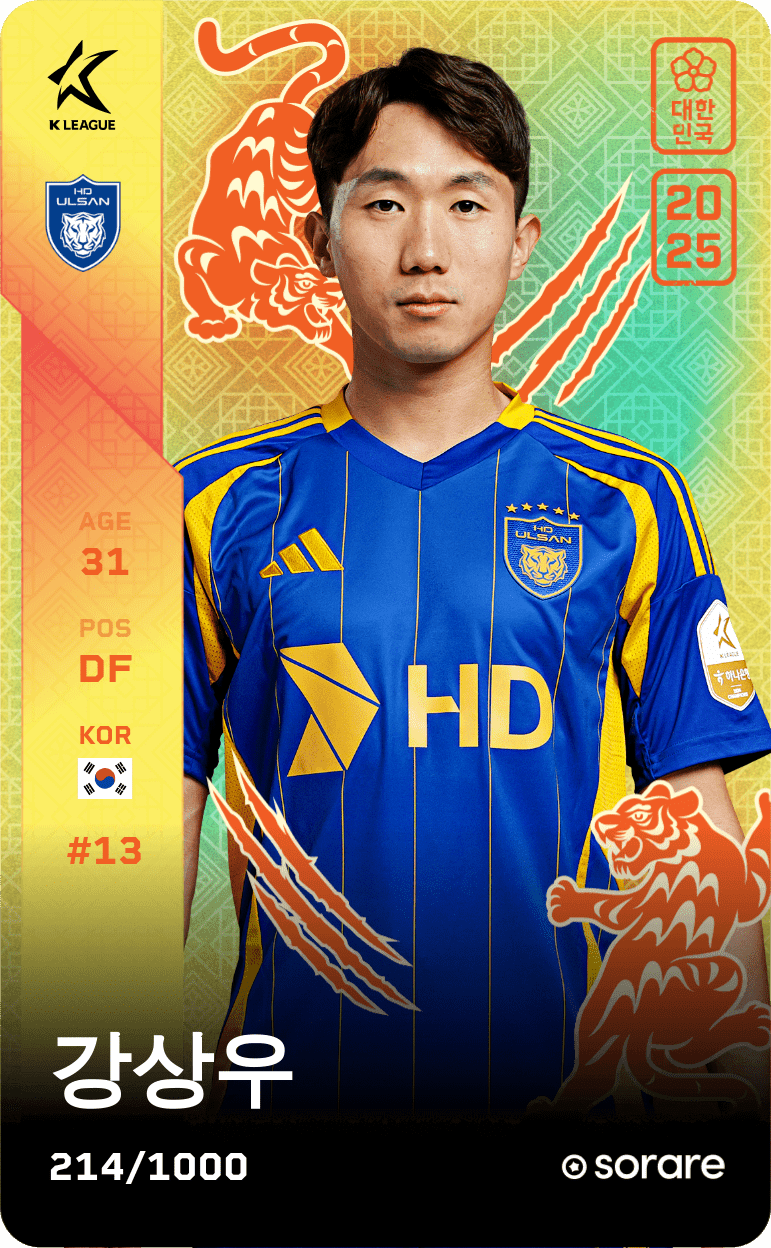 Kang Sang-Woo 2025-26 • Limited 214/1000