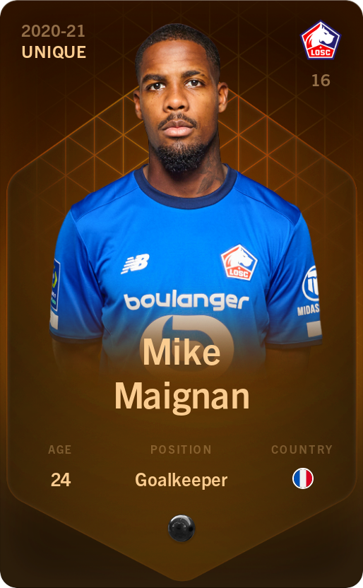 Sorare - Sorare Official - Mike Maignan 2020-21 • Unique - NFT # 29355589507901738077584349795364400104596037791841570282290437742884001738616