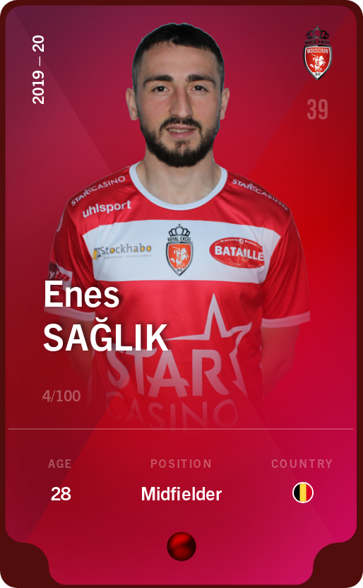 Sorare - Sorare Official - Enes Sağlık 2019-20 • Rare 4/100 - NFT # 20977845212294841567500390255263704458273827735502584661356389602635865331250