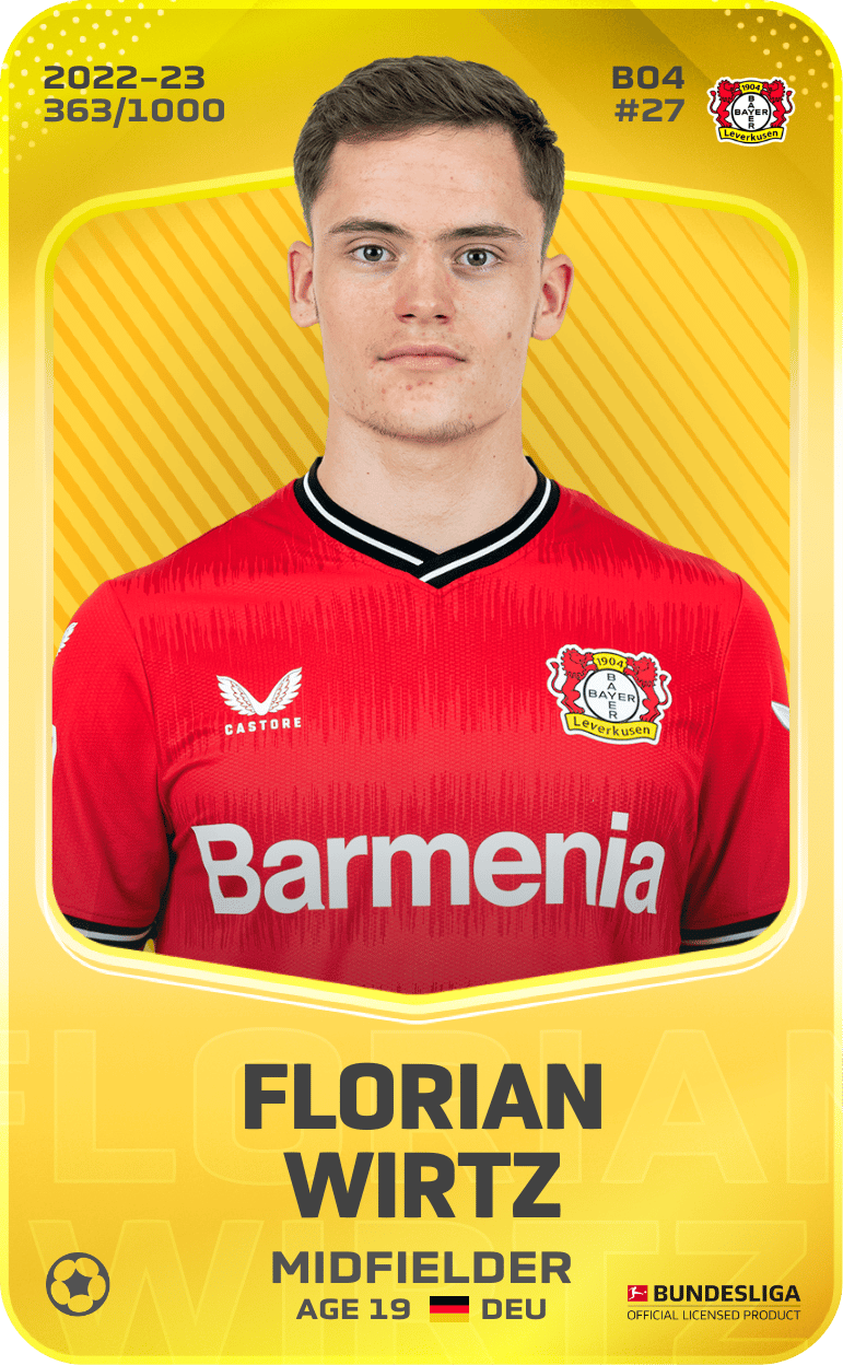 Florian Wirtz 2022-23 • Limited 363/1000