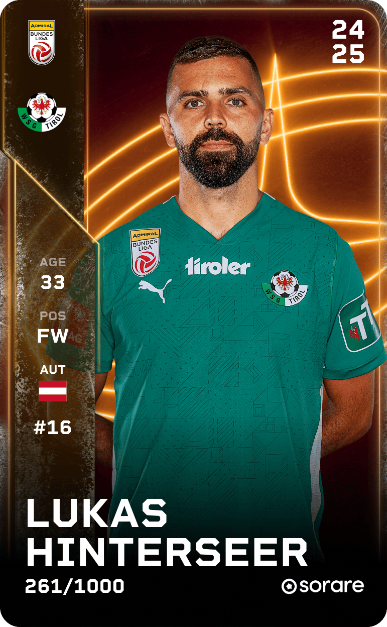 Lukas Hinterseer 2024-25 • Limited 261/1000