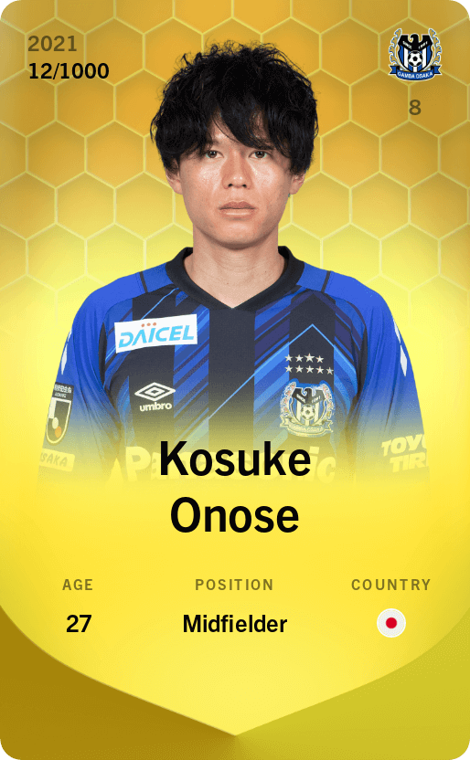 Kosuke Onose 2021-22 • Limited 12/1000