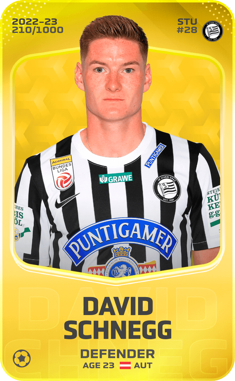 David Schnegg 2022-23 • Limited 210/1000