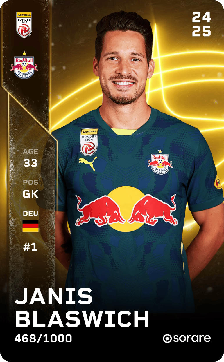 Janis Blaswich 2024-25 • Limited 468/1000