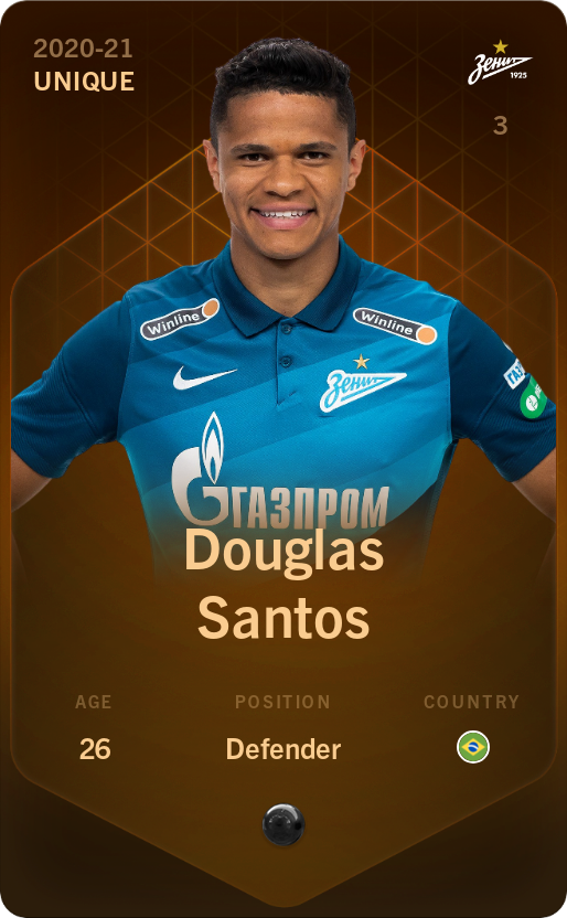 Sorare - Sorare Official - Douglas Santos 2020-21 • Unique - NFT # 28536774330639006005951080100051466643187336515516315900840402038383327890676