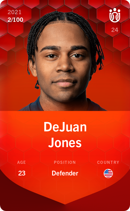Sorare - Sorare Official - DeJuan Jones 2021-22 • Rare 2/100 - NFT # 67194987351075150616943761436958257653697537117118809144374819039508465001162