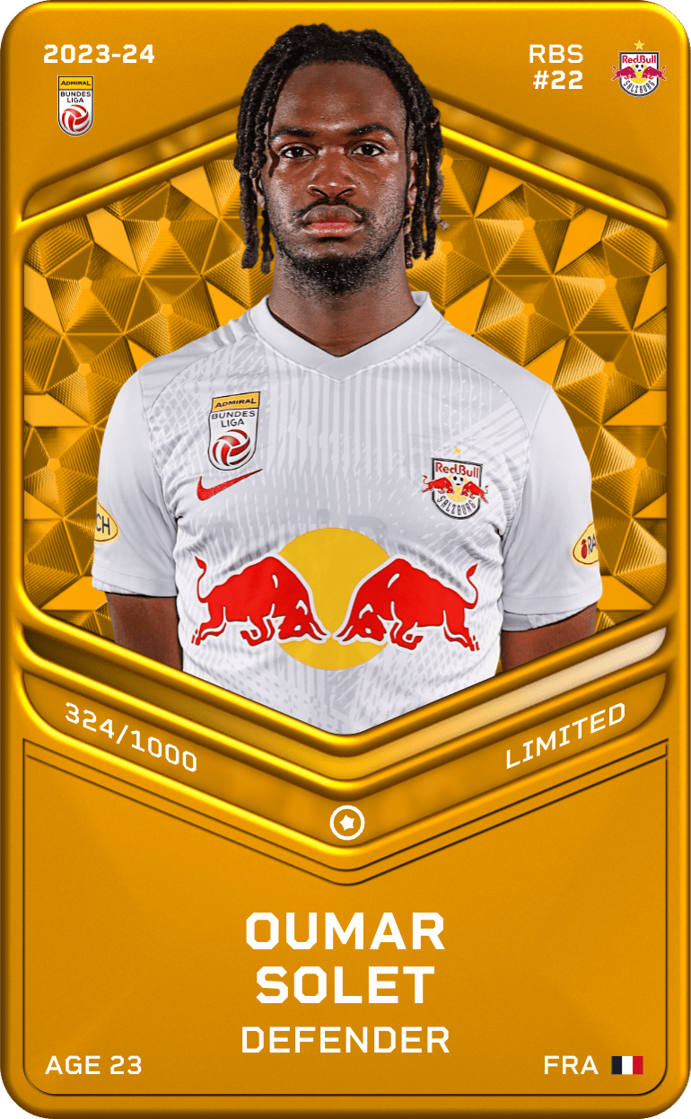 Oumar Solet 2023-24 • Limited 324/1000