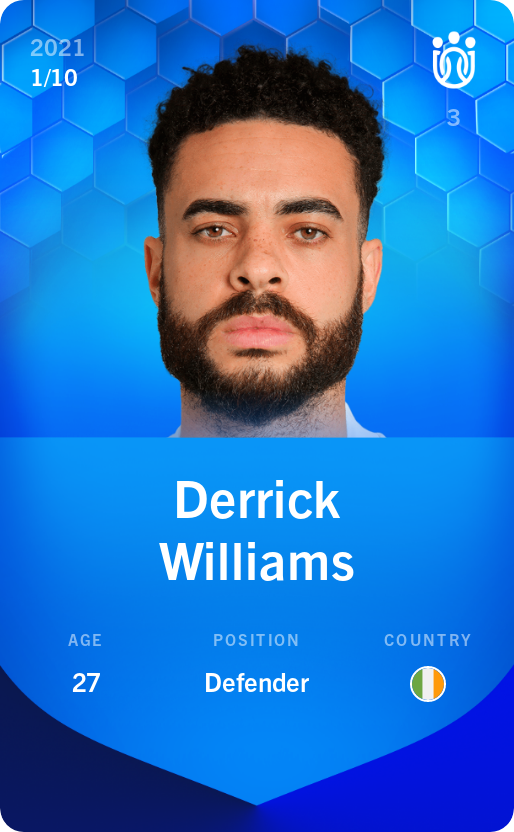 Sorare - Sorare Official - Derrick Williams 2021-22 • Super Rare 1/10 - NFT # 55565525261685175865901059009663283062756570552563270523611839011076978089190