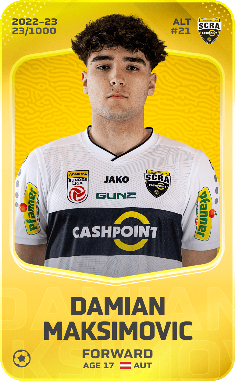 Damian Maksimovic 2022-23 • Limited 23/1000