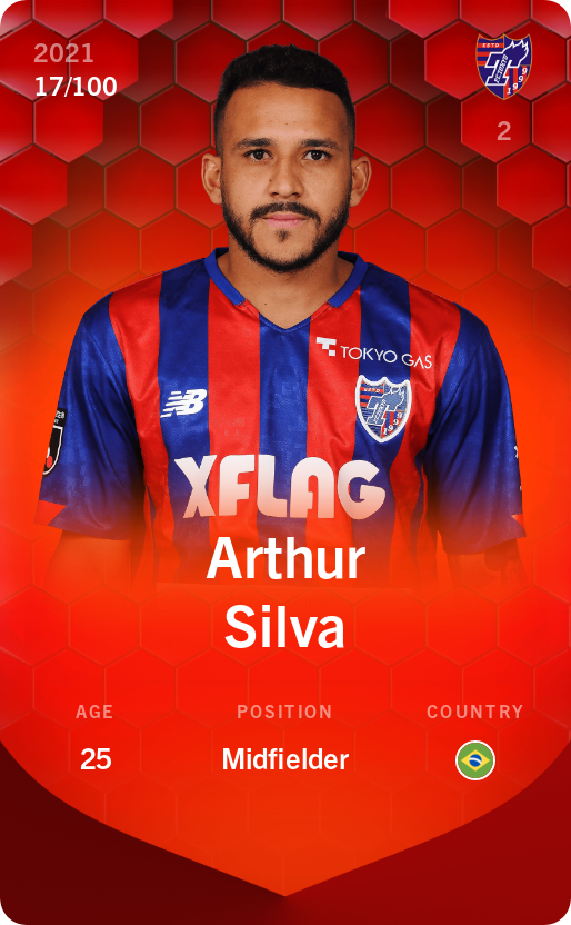 Sorare - Sorare Official - Arthur Silva 2021-22 • Rare 17/100 - NFT # 30774635119766136856469911211503279553089396913523056901262246855883904509756