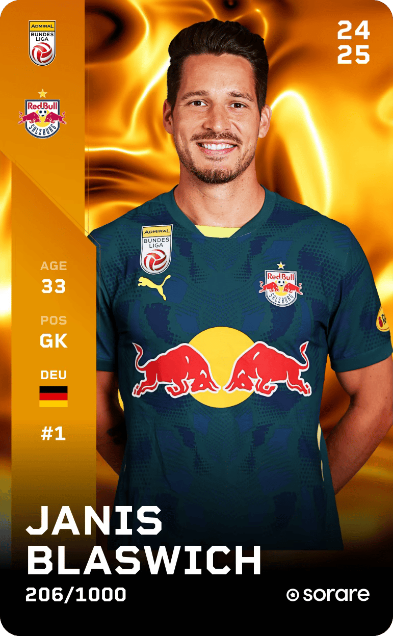 Janis Blaswich 2024-25 • Limited 206/1000