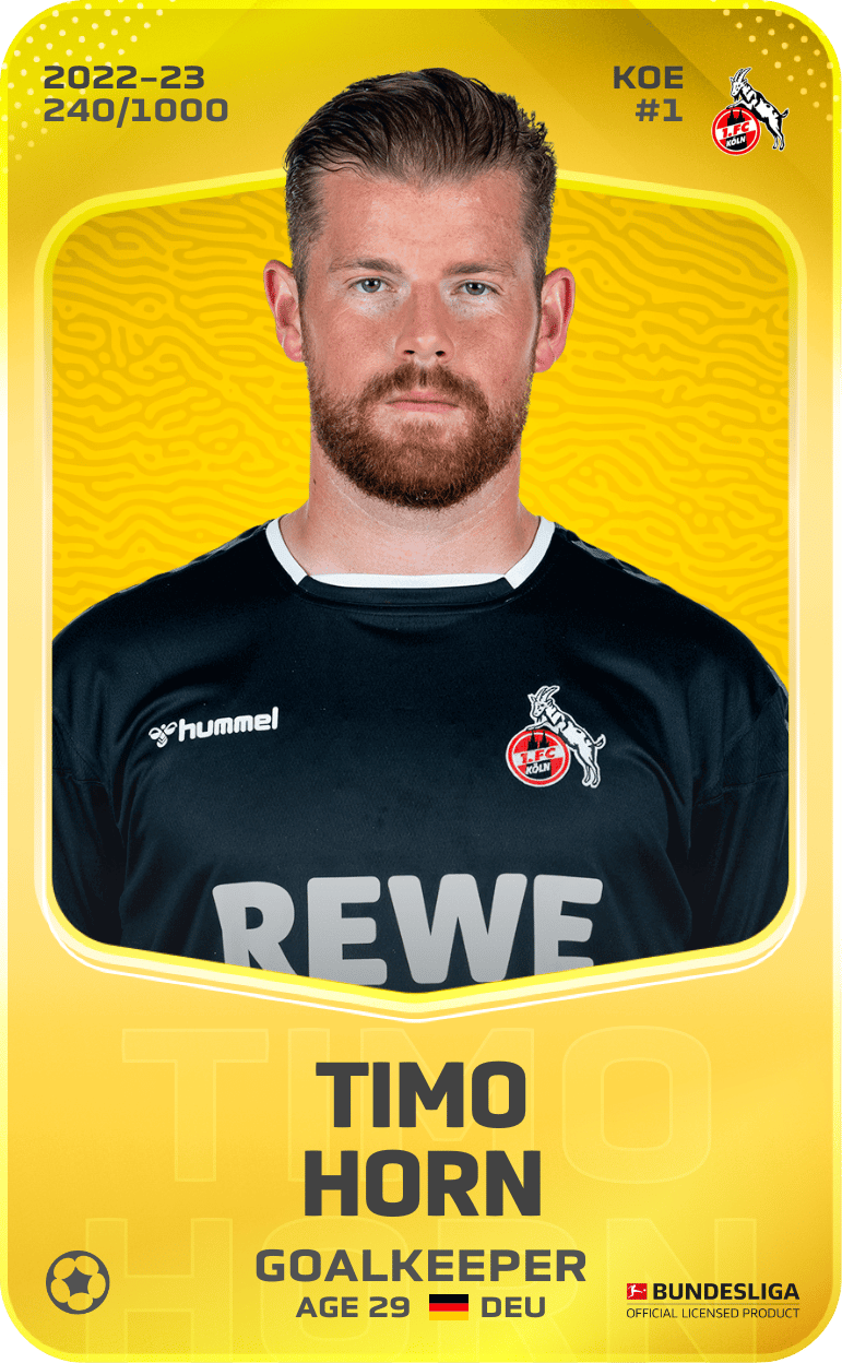 Timo Horn 2022-23 • Limited 240/1000