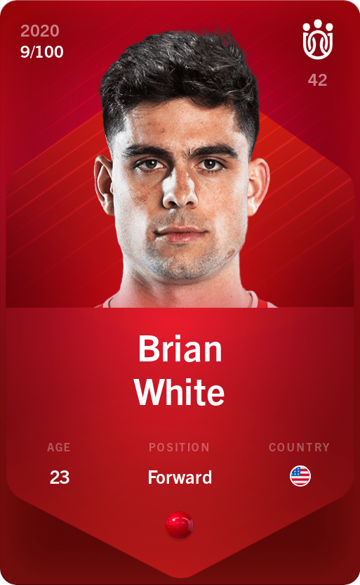Sorare - Sorare Official - Brian White 2020-21 • Rare 9/100 - NFT # 27303727777745608881909424717231933301799042360195496778211675976285186250976