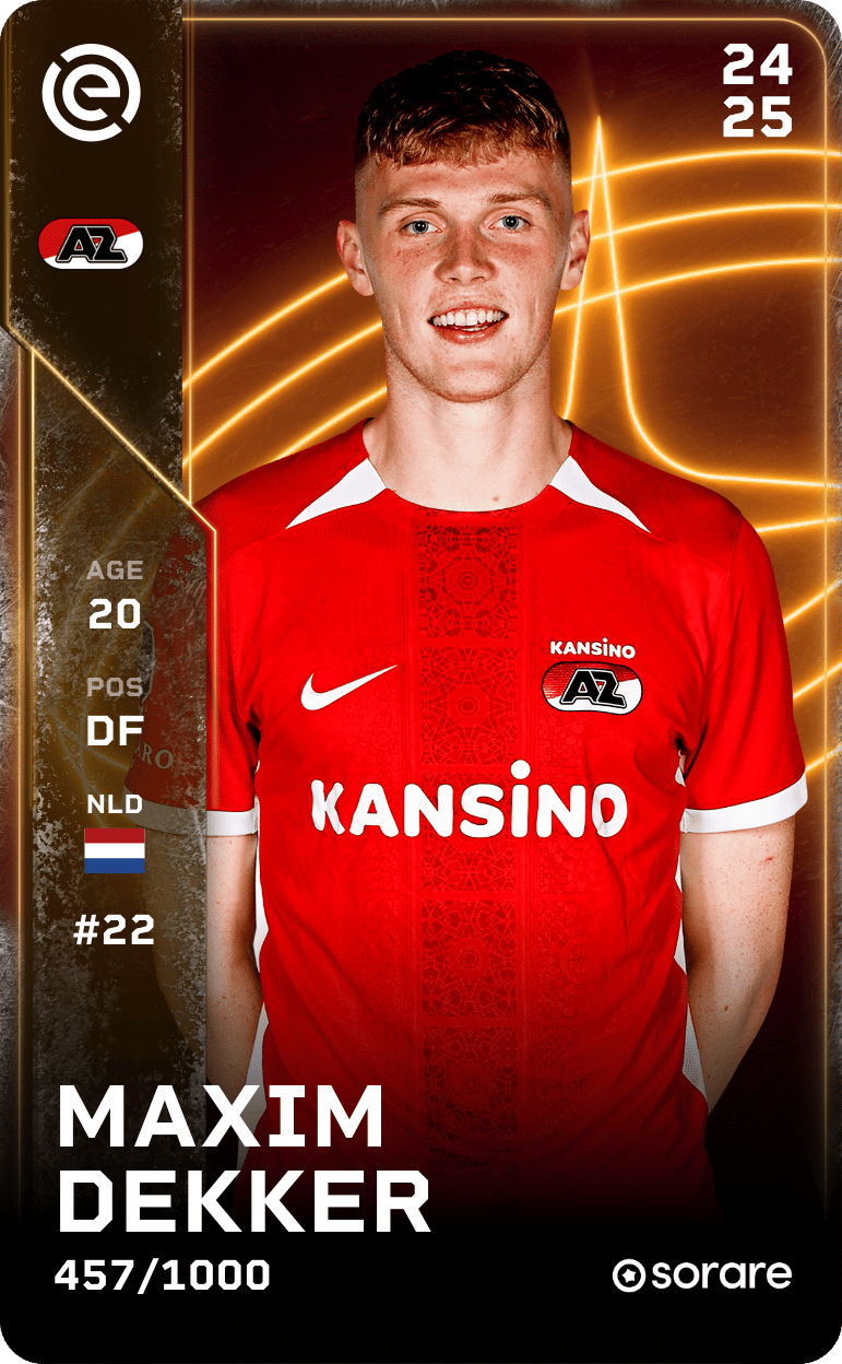 Maxim Dekker 2024-25 • Limited 457/1000