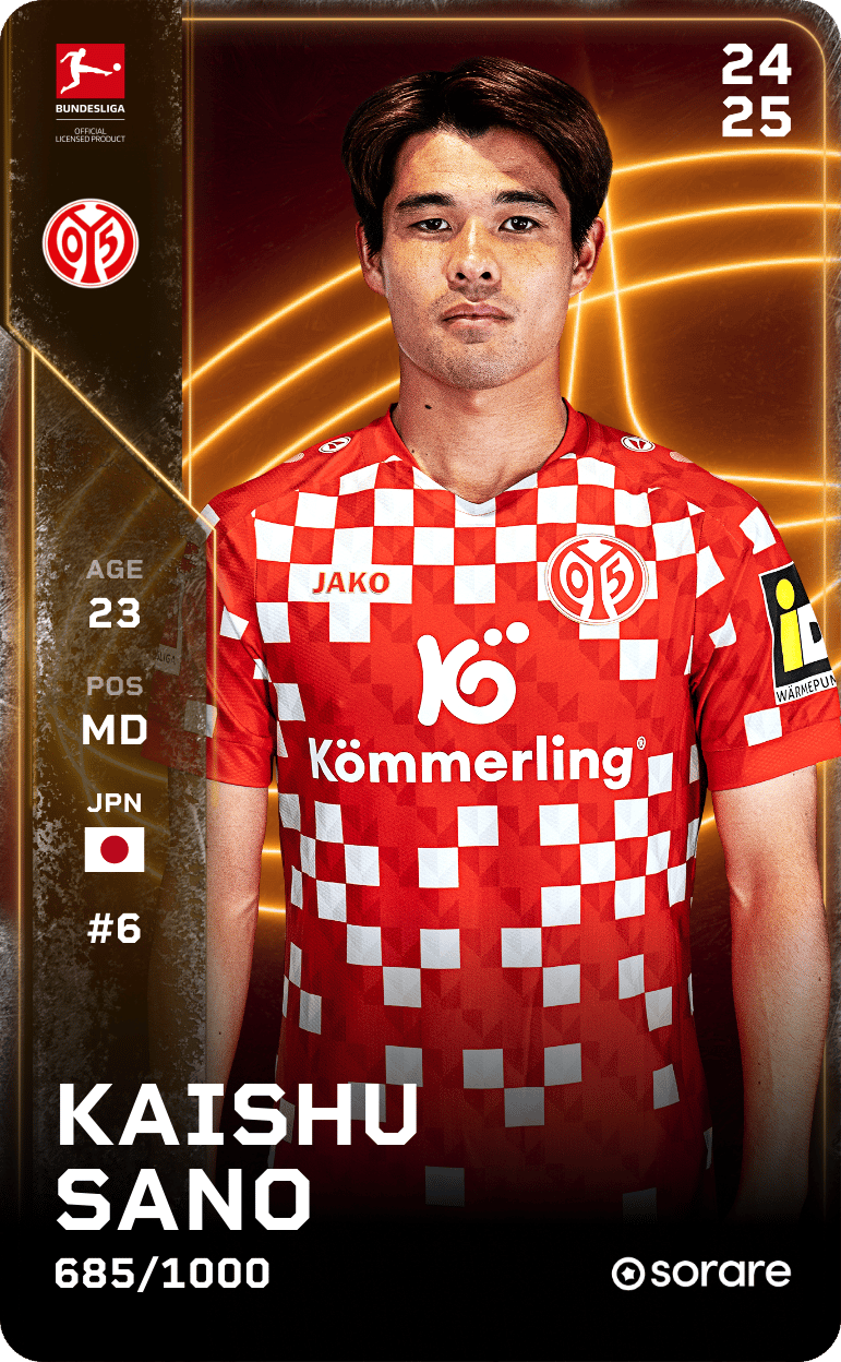 Kaishu Sano 2024-25 • Limited 685/1000