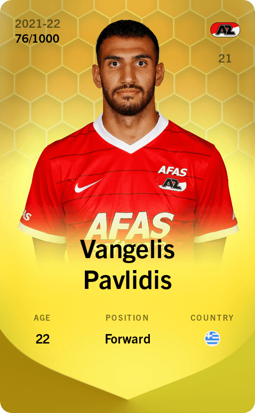 Vangelis Pavlidis 2021-22 • Limited 76/1000