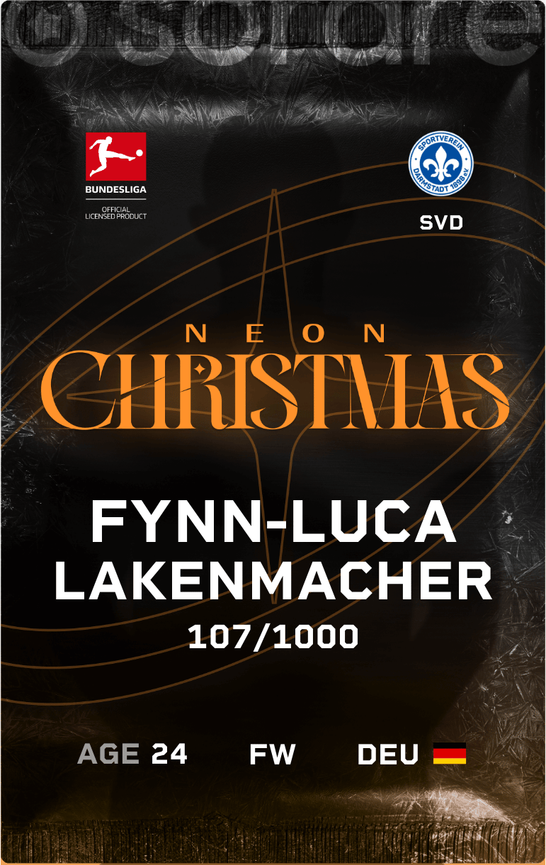 Fynn-Luca Lakenmacher 2024-25 • Limited 107/1000