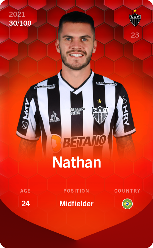 Sorare - Sorare Official - Nathan 2021-22 • Rare 30/100 - NFT # 90704721424191306439641279450789621655547981925532887795926384420813548340490